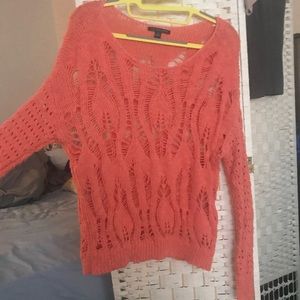 Orange Ripped Sweater